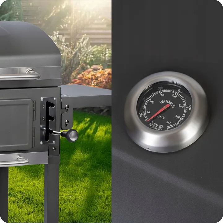 Faszenes grill, Berdsen BD-892, antracit – 7. kép Faszenes grill, Berdsen BD-892, antracit – 7. kép