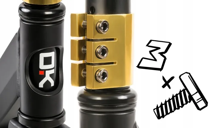 Kaszkadőr roller, SOKE PRO, arany – 4. kép