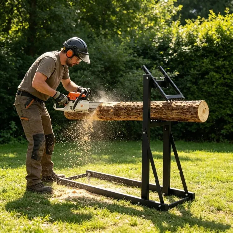 Fém fűrészbak, Bauerkraft H-734, 112 x 40 x 95,5 cm – 2. kép