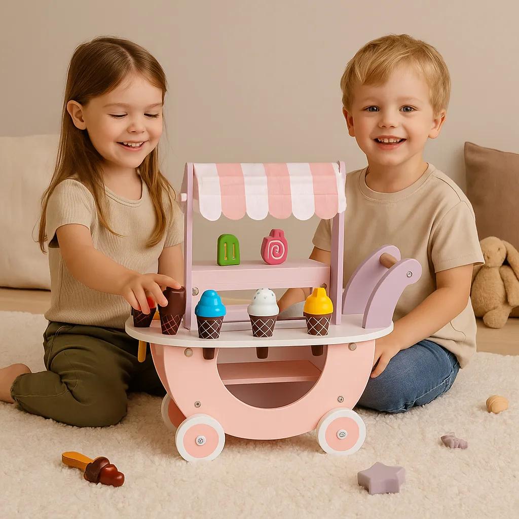 Fagylaltozó játékkészlet, ECOTOYS TL89015, fagylaltozó – 2. kép