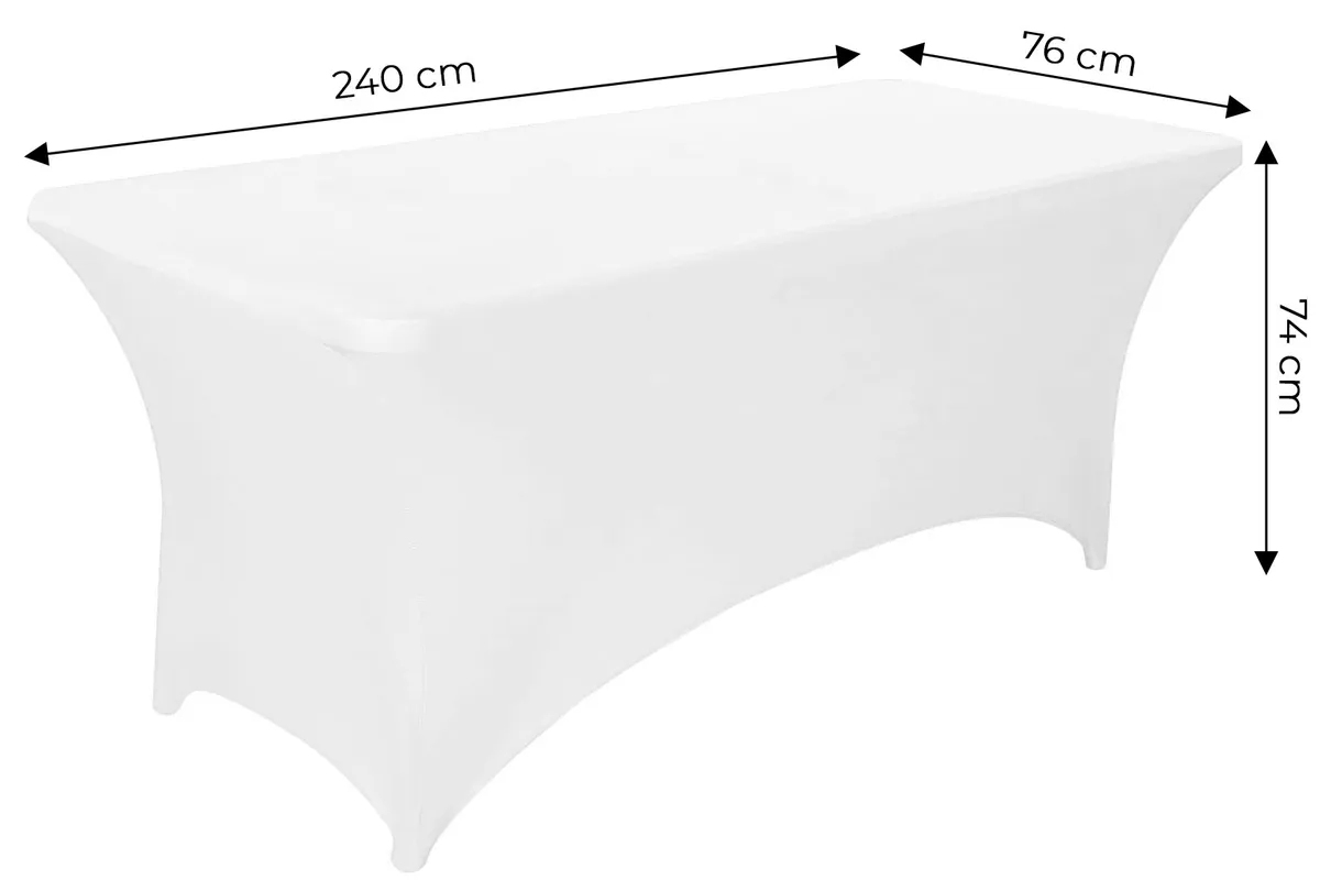 Rugalmas asztalhuzat, MultiGarden HTSP8FT-W, fehér – 5. kép Rugalmas asztalhuzat, MultiGarden HTSP8FT-W, fehér – 5. kép