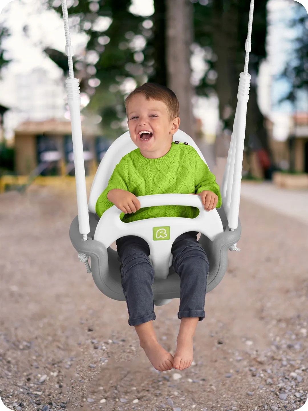 Gyerek hinta, Ricokids, szürke/fehér – 7. kép Gyerek hinta, Ricokids, szürke/fehér – 7. kép