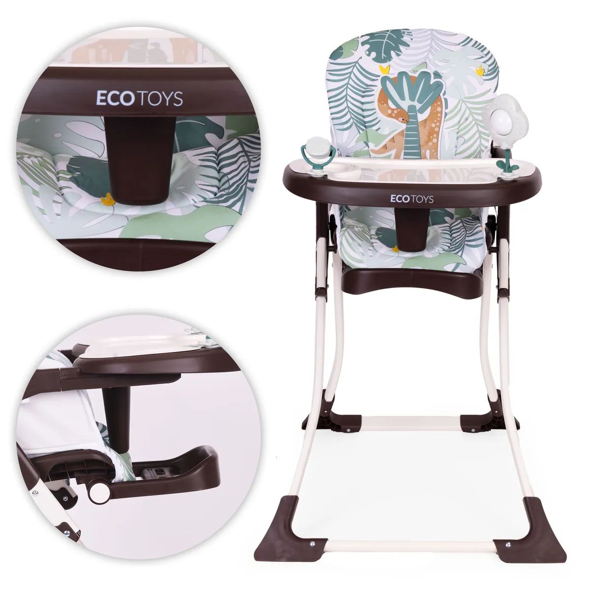 Etetőszék, ECOTOYS HC301-2401, összecsukható – 4. kép Etetőszék, ECOTOYS HC301-2401, összecsukható – 4. kép