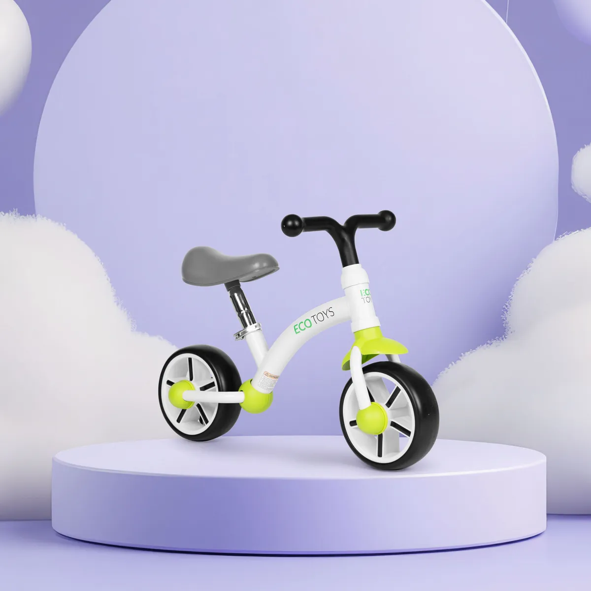 Kétkerekű futóbicikli, ECOTOYS LC-V1252, zöld – 2. kép Kétkerekű futóbicikli, ECOTOYS LC-V1252, zöld – 2. kép