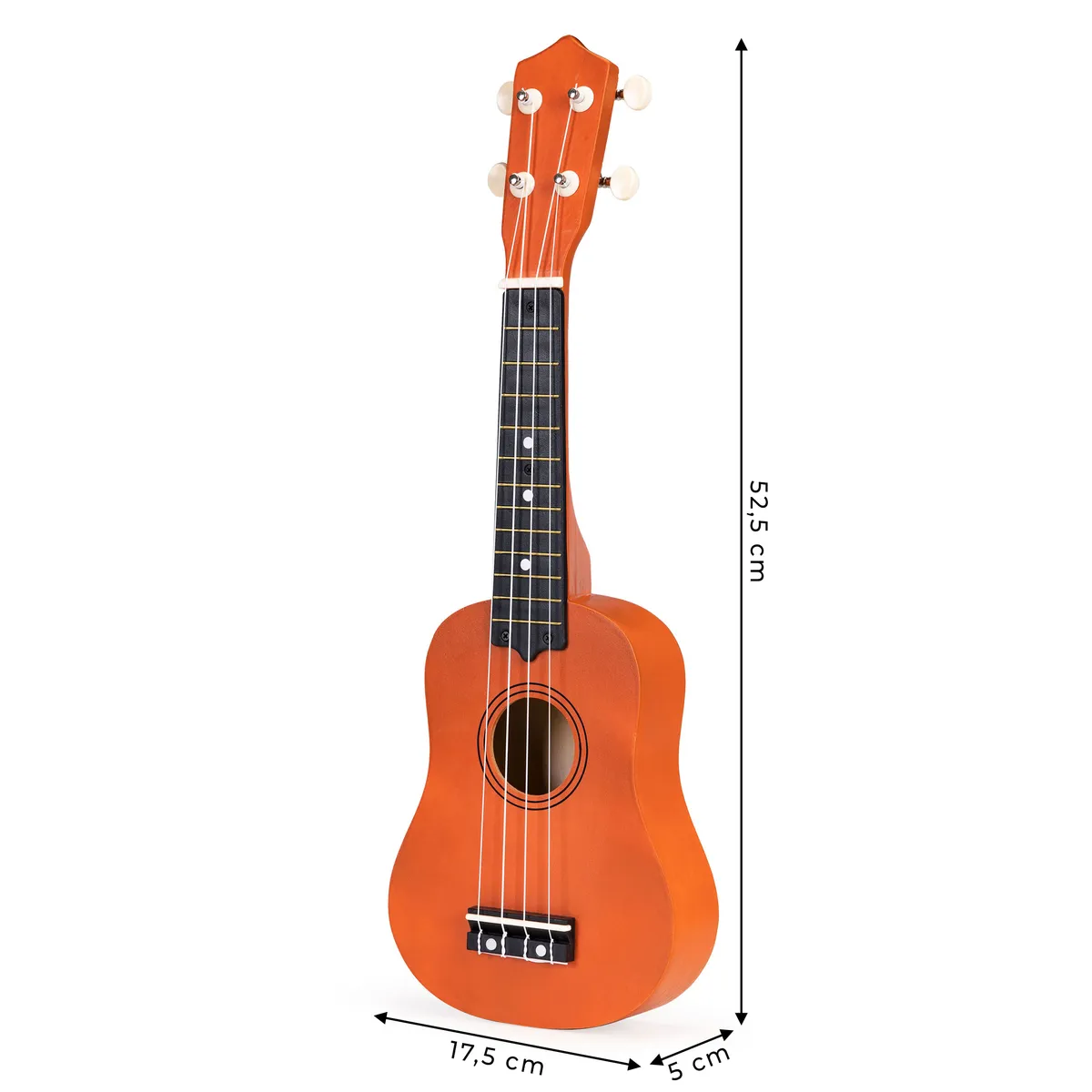 Gyerek ukulele, ECOTOYS MF019E, barna – 5. kép Gyerek ukulele, ECOTOYS MF019E, barna – 5. kép