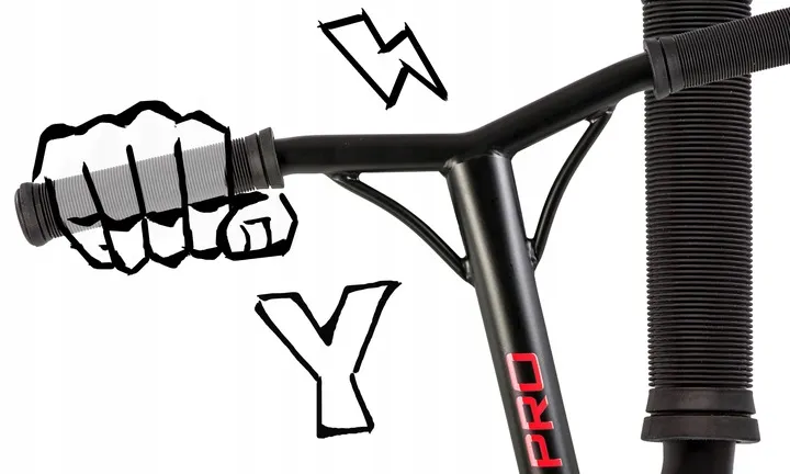 Kaszkadőr roller, SOKE PRO, piros – 5. kép