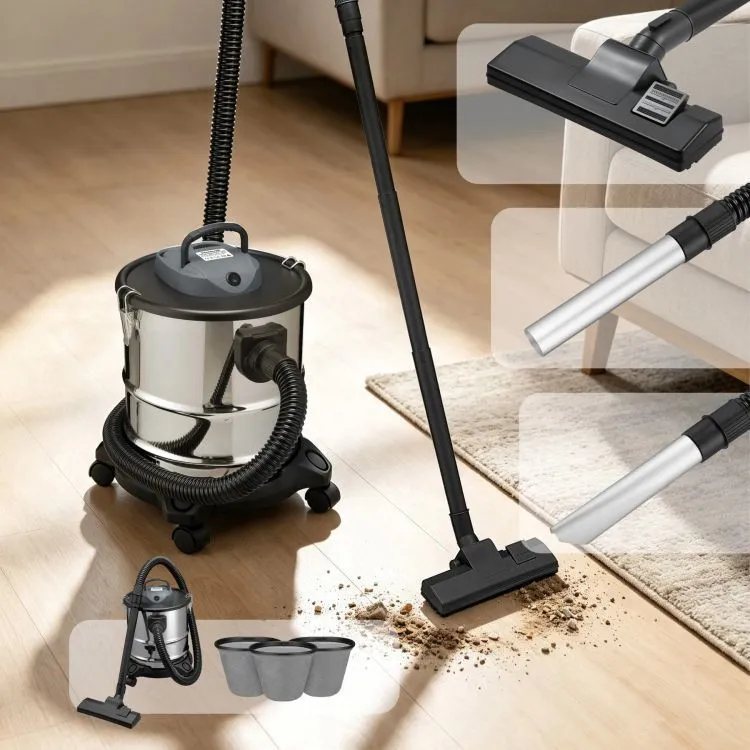 Elektromos hamuporszívó, Bauerkraft H-752, 1200 W – 2. kép Elektromos hamuporszívó, Bauerkraft H-752, 1200 W – 2. kép