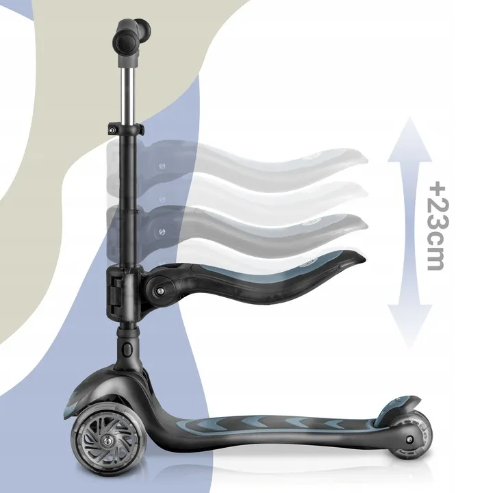 Háromkerekű roller, Nukido Flippo, fekete – 3. kép Háromkerekű roller, Nukido Flippo, fekete – 3. kép
