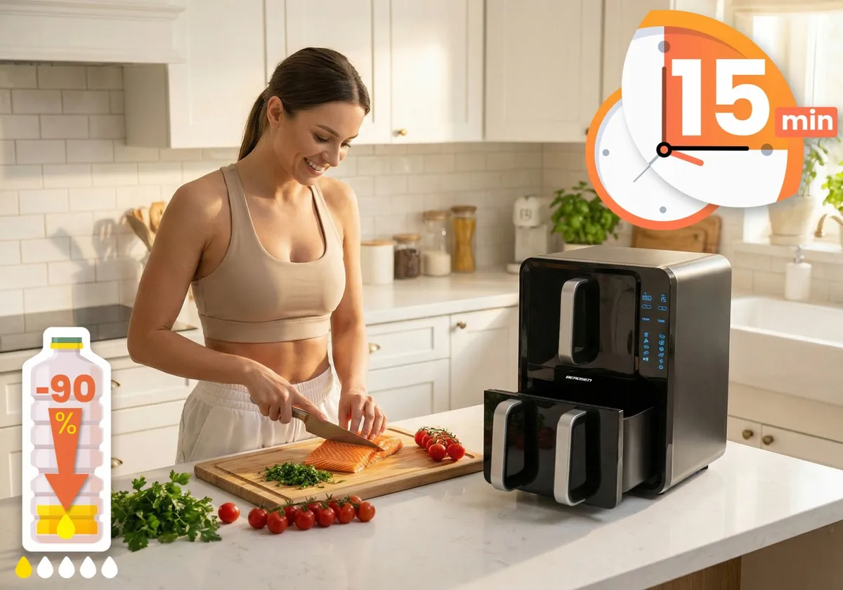 Air Fryer forrólevegős sütő, Berdsen BD-664, 12 l – 3. kép Air Fryer forrólevegős sütő, Berdsen BD-664, 12 l – 3. kép