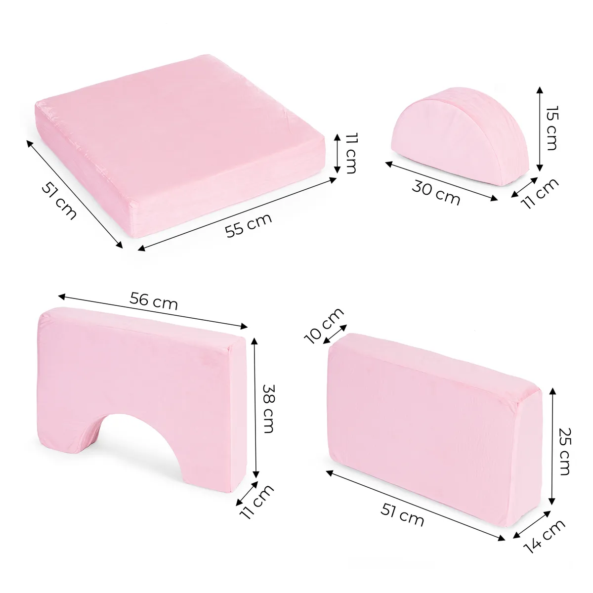 Gyerek moduláris fotel, ECOTOYS TMSRT-13, rózsaszín – 6. kép Gyerek moduláris fotel, ECOTOYS TMSRT-13, rózsaszín – 6. kép