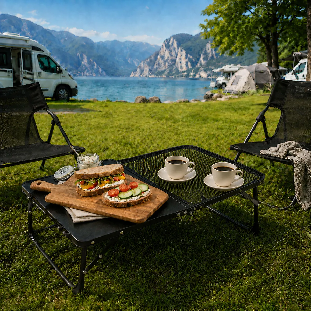 Kerti asztal, MultiGarden SMI-CT101, fekete – 2. kép Kerti asztal, MultiGarden SMI-CT101, fekete – 2. kép