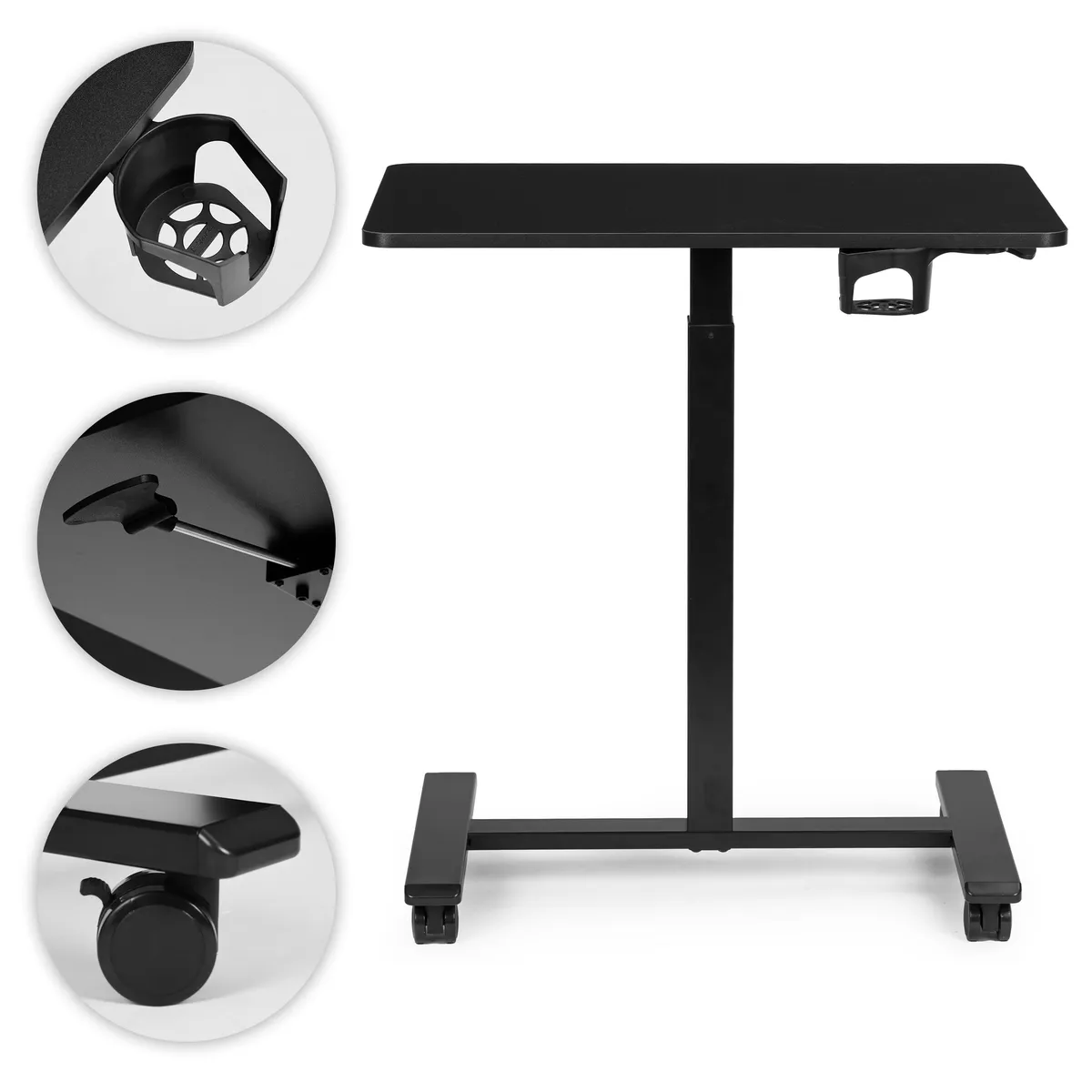Laptopasztal, ModernHome JNI-PN01-1-1-NP, fekete – 3. kép Laptopasztal, ModernHome JNI-PN01-1-1-NP, fekete – 3. kép