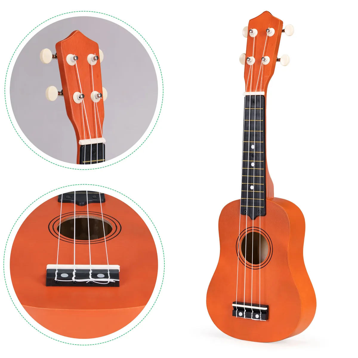Gyerek ukulele, ECOTOYS MF019E, barna – 4. kép Gyerek ukulele, ECOTOYS MF019E, barna – 4. kép