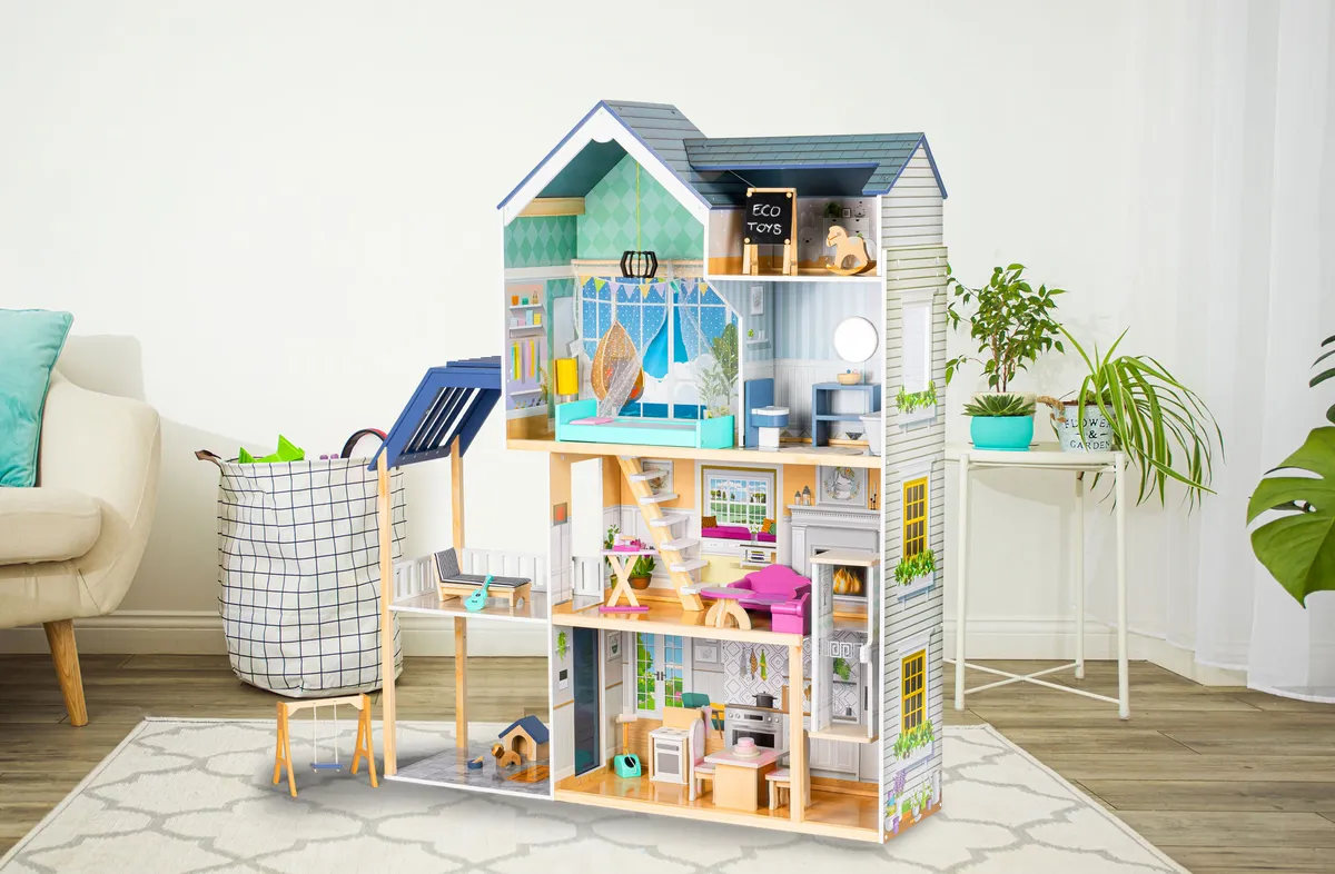 Fa babaház, ECOTOYS 8101, Maya rezidencia – 3. kép