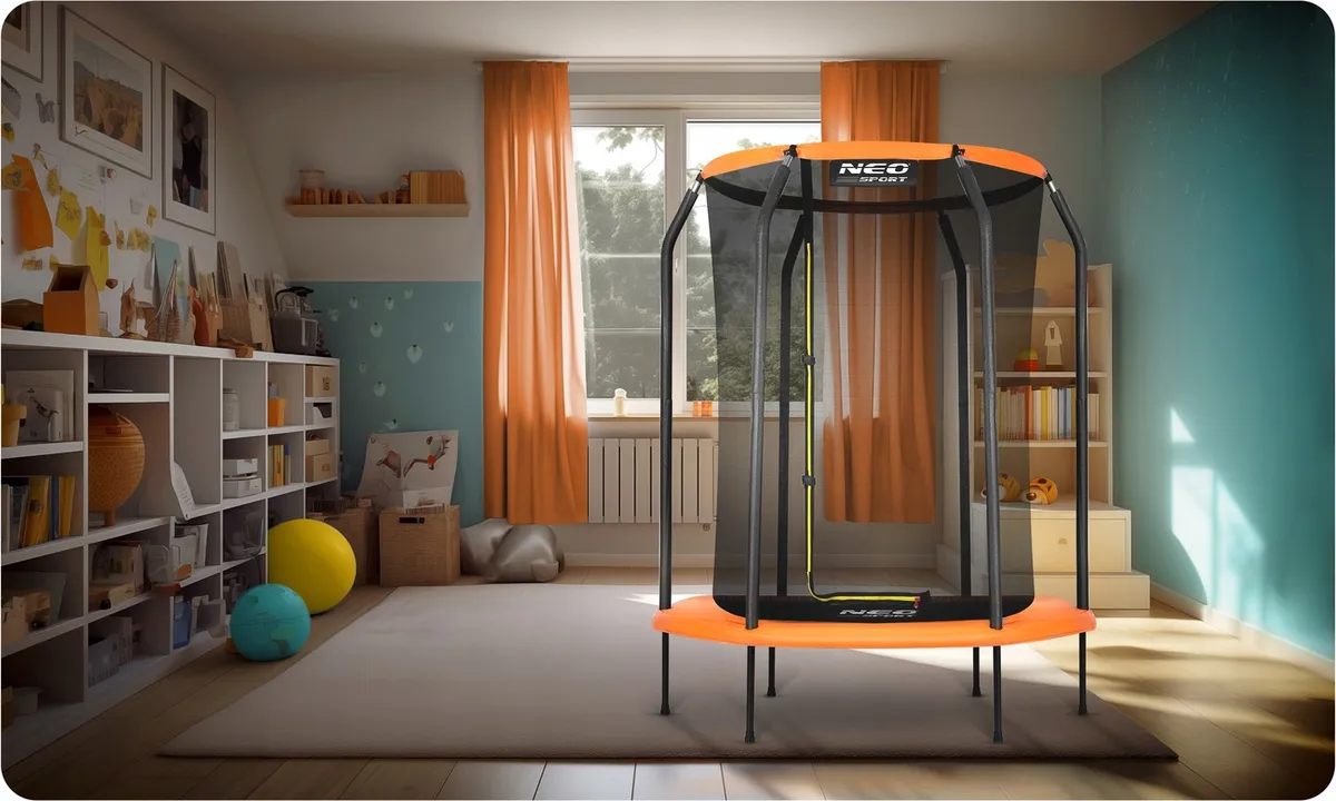 Kerti trambulin, Neo-Sport, fekete/zöld – 3. kép Kerti trambulin, Neo-Sport, fekete/zöld – 3. kép
