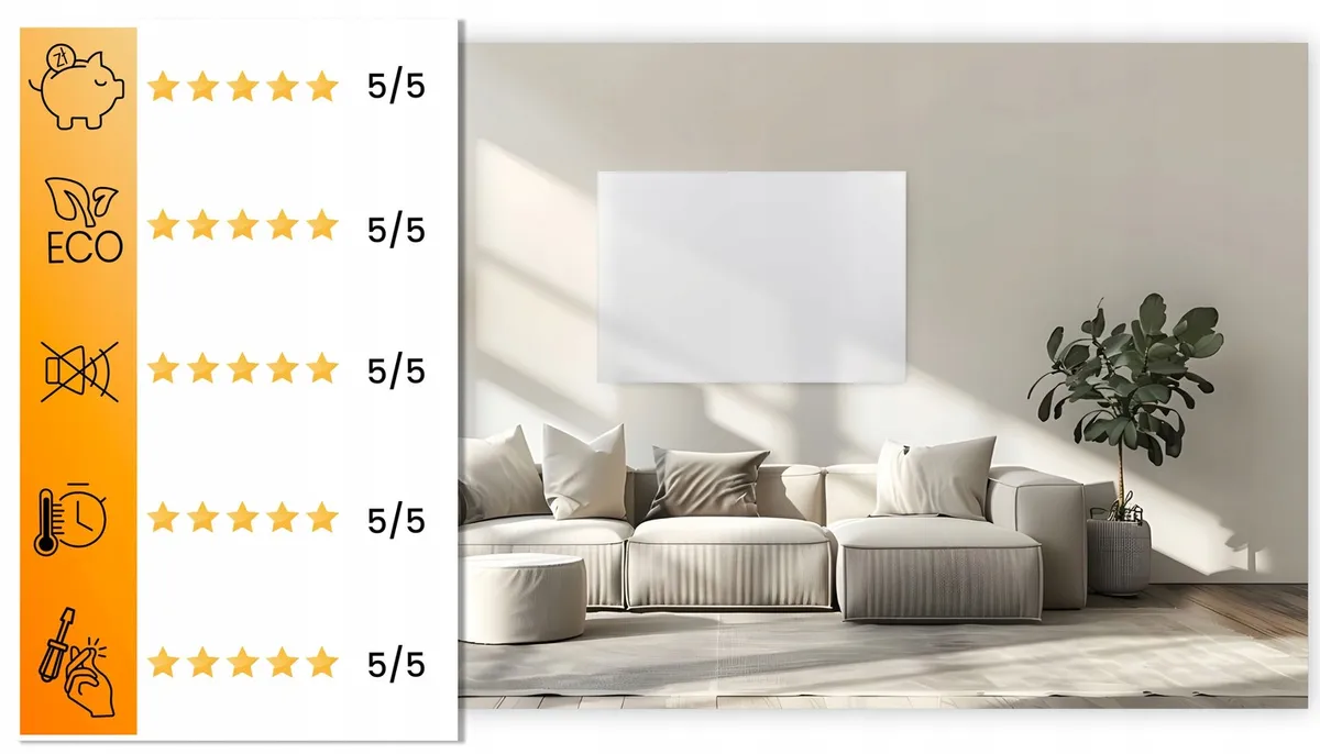 Elektromos fűtőpanel, Berdsen BD-986, fehér – 10. kép Elektromos fűtőpanel, Berdsen BD-986, fehér – 10. kép