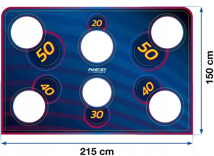 Célzóponyva futballkapura, Neo-Sport, 215 x 150 cm – 5. kép