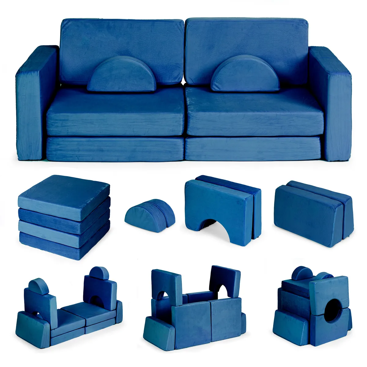 Gyerek moduláris fotel, ECOTOYS TMSRT-15-NB, kék – 1. kép Gyerek moduláris fotel, ECOTOYS TMSRT-15-NB, kék – 1. kép