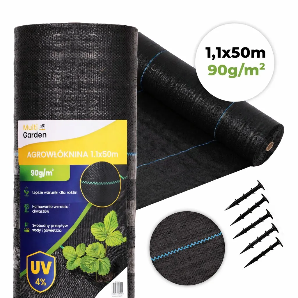 Talajtakaró geotextília, MultiGarden WEED90-M2, 1,1 x 50 m – 1. kép Talajtakaró geotextília, MultiGarden WEED90-M2, 1,1 x 50 m – 1. kép