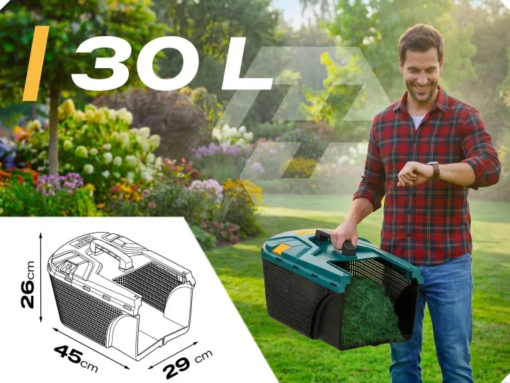 Elektromos fűnyíró, Humberg HM-612, zöld/fekete – 9. kép Elektromos fűnyíró, Humberg HM-612, zöld/fekete – 9. kép