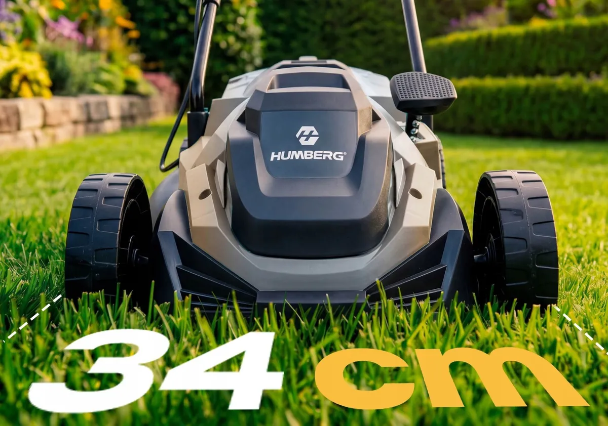 Elektromos fűnyíró, Humberg HM-612, szürke/fekete – 5. kép Elektromos fűnyíró, Humberg HM-612, szürke/fekete – 5. kép