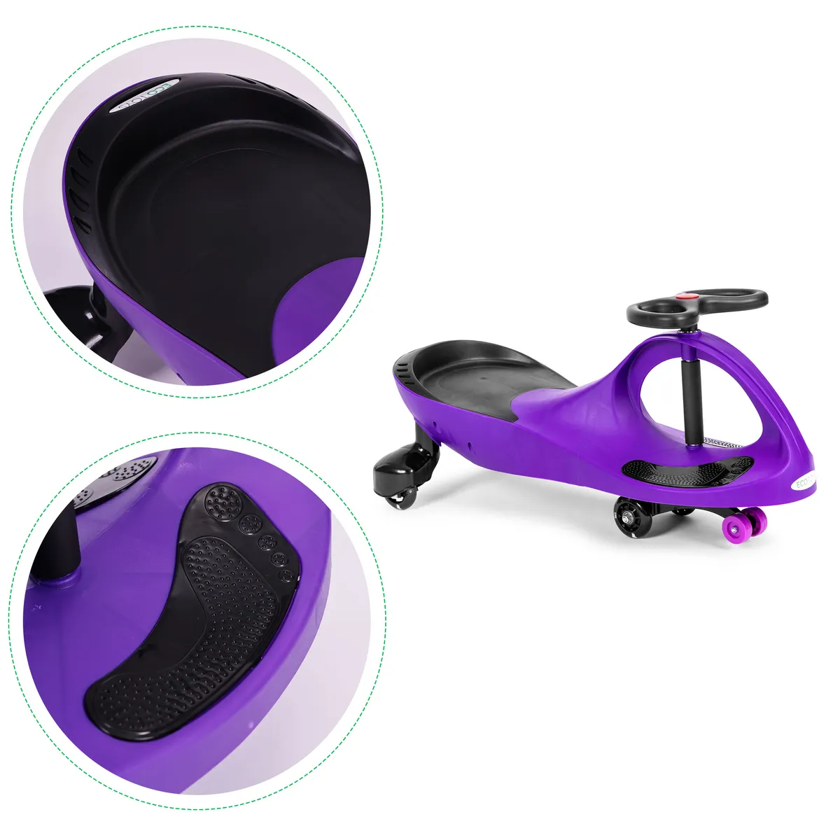 Wiggle autó, ECOTOYS YM-SW-1, lila – 3. kép