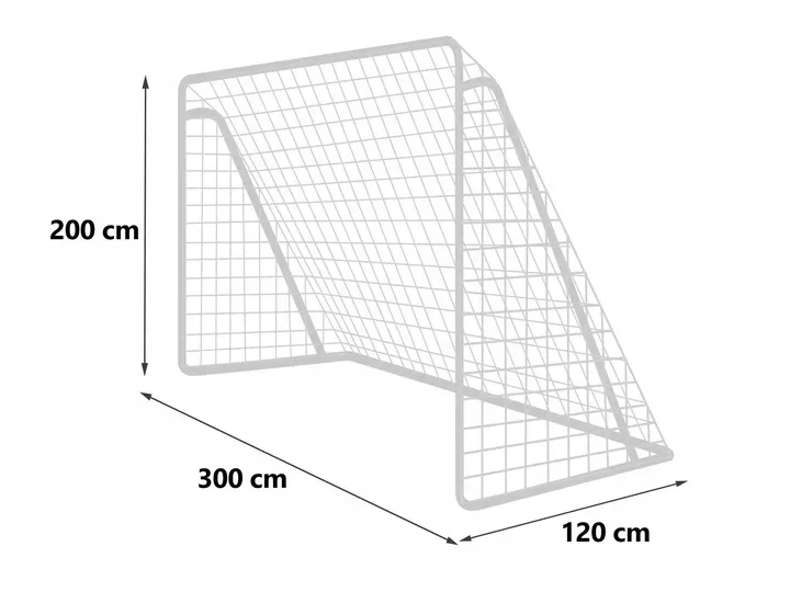 Futballkapu, Neo-Sport, 300 × 200 × 120 cm – 6. kép Futballkapu, Neo-Sport, 300 × 200 × 120 cm – 6. kép
