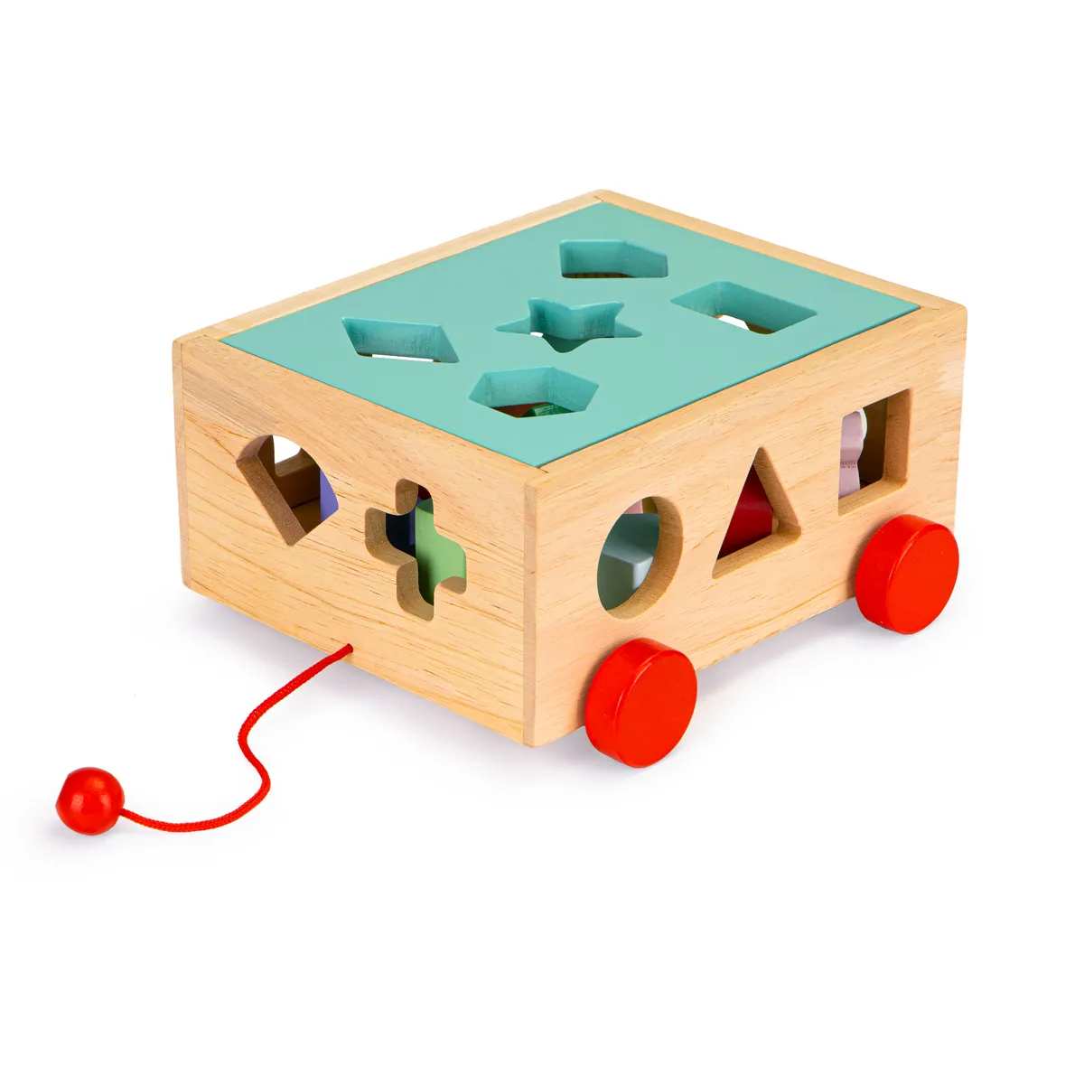 Fa formaválogató, ECOTOYS HM015197, 15 db – 4. kép Fa formaválogató, ECOTOYS HM015197, 15 db – 4. kép