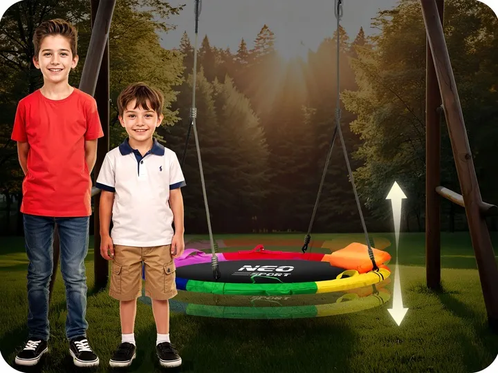 Fészekhinta, Neo-Sport Swingo, fekete/színes – 6. kép Fészekhinta, Neo-Sport Swingo, fekete/színes – 6. kép