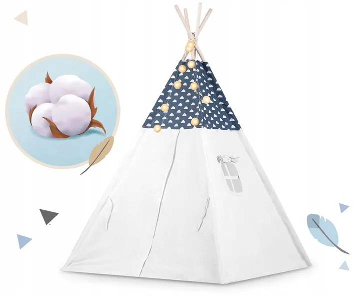 Gyereksátor, Nukido Tipi, fényfüzérrel – 5. kép