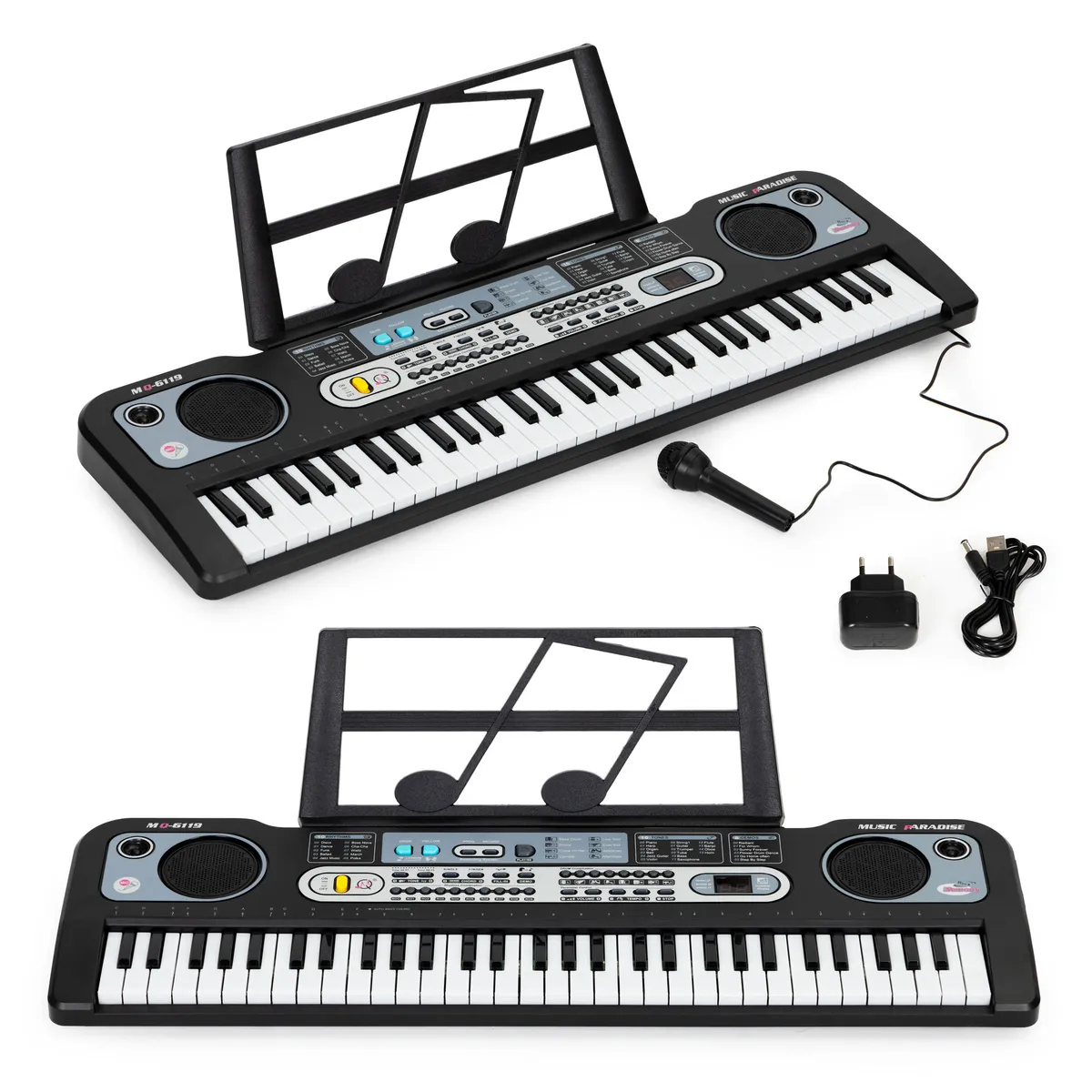 Gyerek szintetizátor, MUSIC PARADISE MQ-6119, 76 x 23 x 19 cm – 1. kép Gyerek szintetizátor, MUSIC PARADISE MQ-6119, 76 x 23 x 19 cm – 1. kép