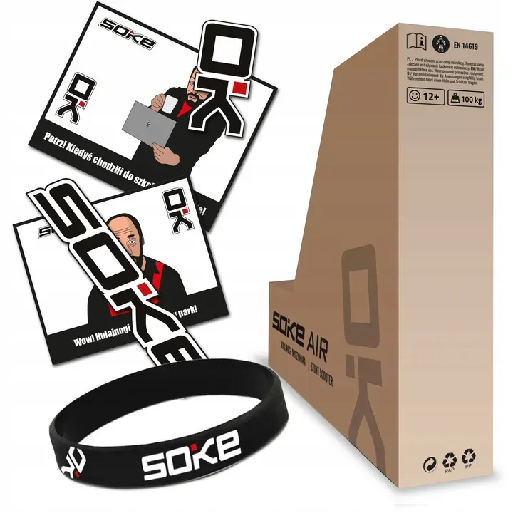 Kaszkadőr roller, SOKE XTR Street Rainbow, fekete – 9. kép Kaszkadőr roller, SOKE XTR Street Rainbow, fekete – 9. kép