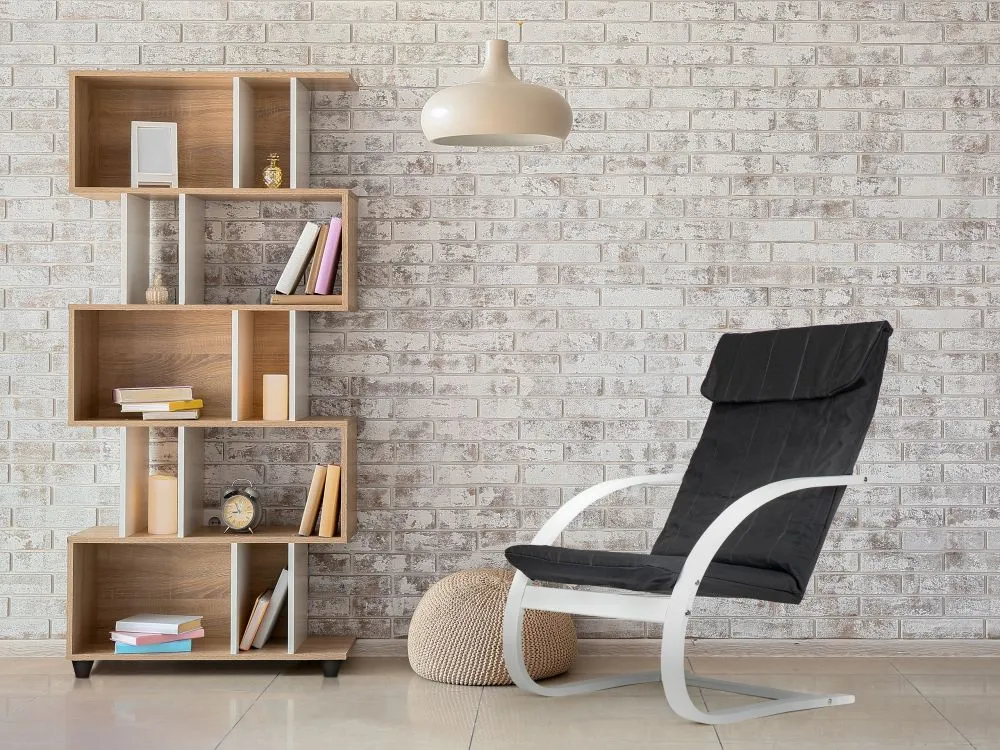 Hintaszék, ModernHome TXWQM-31, fekete/fehér – 2. kép Hintaszék, ModernHome TXWQM-31, fekete/fehér – 2. kép