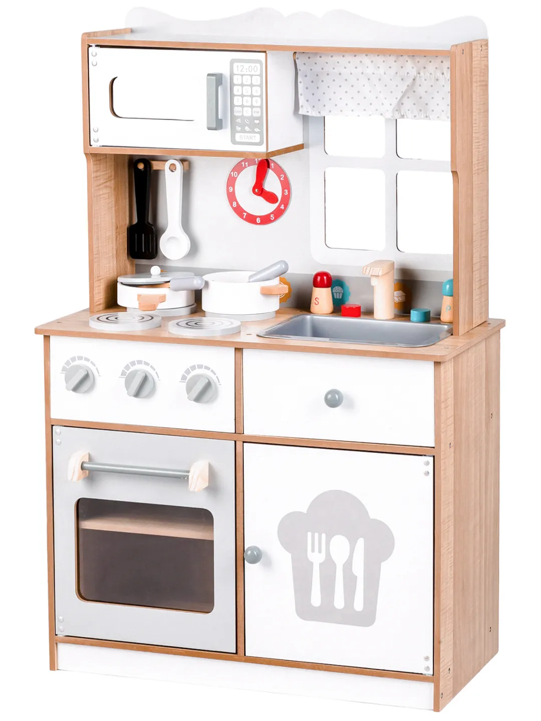 Játékkonyha, ECOTOYS 7253, fa – 1. kép Játékkonyha, ECOTOYS 7253, fa – 1. kép