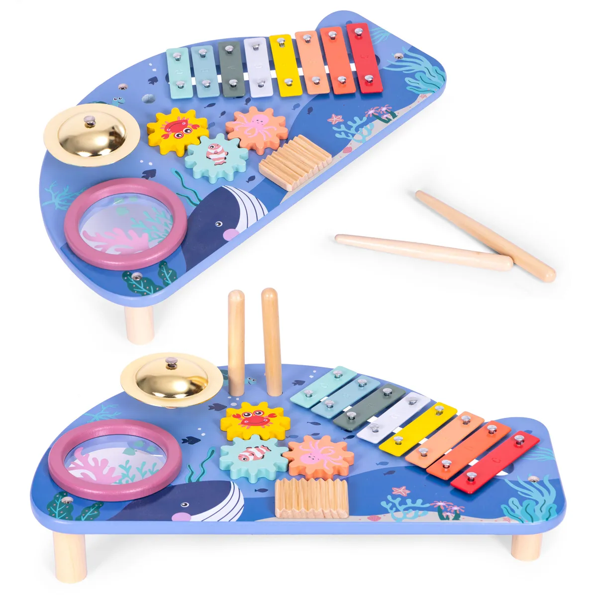 Zenélő játékasztal, ECOTOYS TL204013, 41 x 7 x 23,5 cm – 1. kép