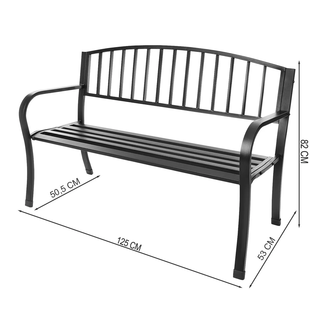Kerti pad, Bauerkraft G-414, fekete – 5. kép Kerti pad, Bauerkraft G-414, fekete – 5. kép