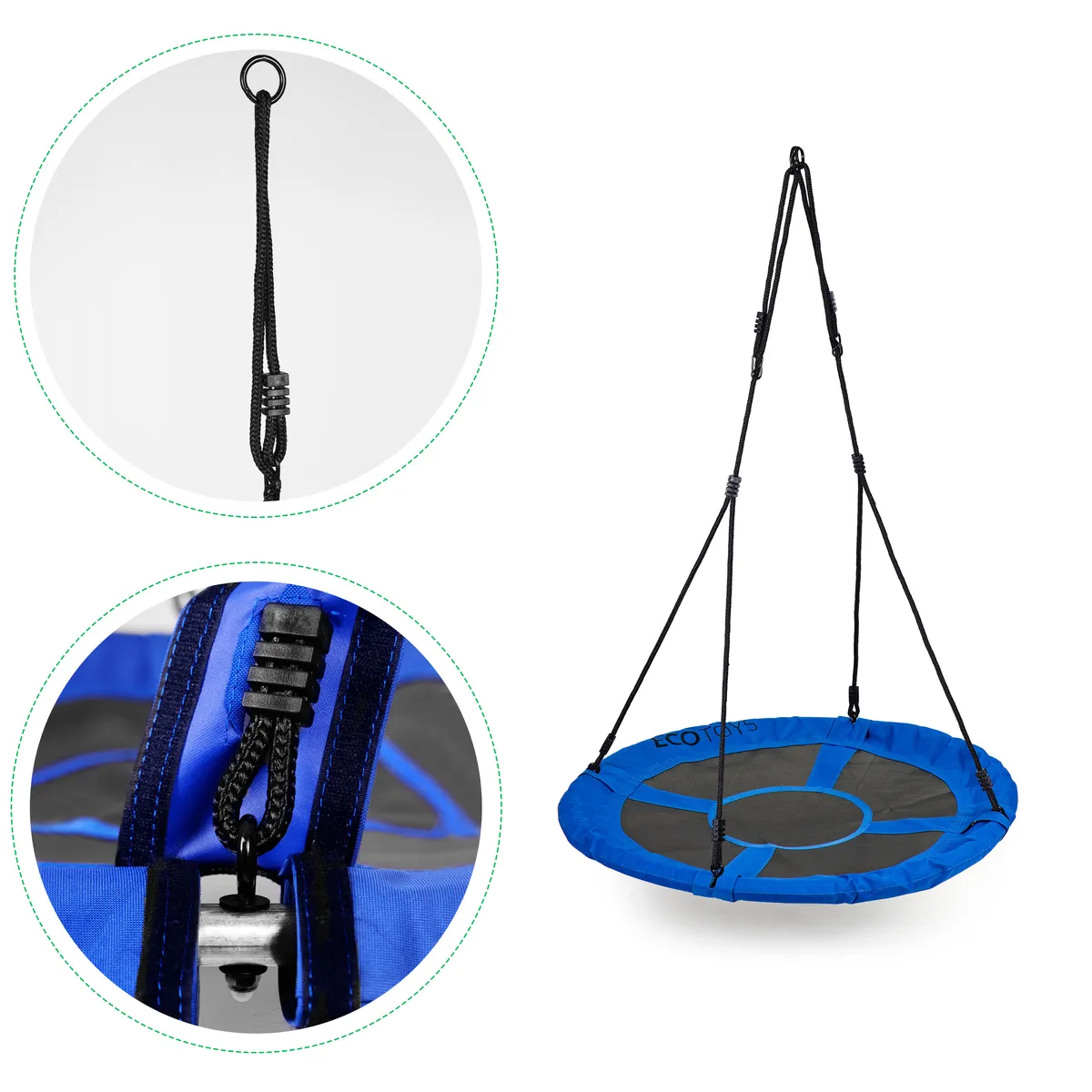 Fészekhinta, ECOTOYS BOC100, kék – 3. kép Fészekhinta, ECOTOYS BOC100, kék – 3. kép