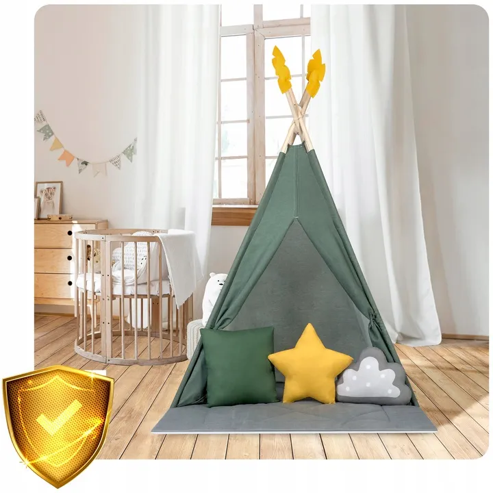 Gyereksátor, Nukido NK-406 Tipi, 116 x 116 x 165 cm – 4. kép Gyereksátor, Nukido NK-406 Tipi, 116 x 116 x 165 cm – 4. kép