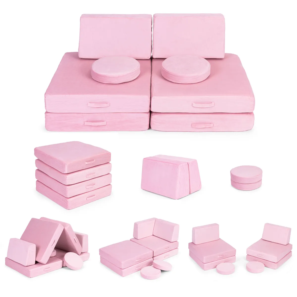 Gyerek moduláris fotel, ECOTOYS TMSRT-14, rózsaszín – 1. kép Gyerek moduláris fotel, ECOTOYS TMSRT-14, rózsaszín – 1. kép
