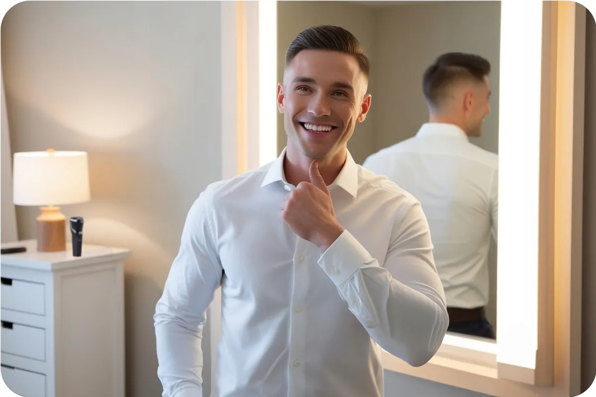 Akkumulátoros borotva, Berdsen BD-268, fekete – 8. kép Barber Master™ borotva