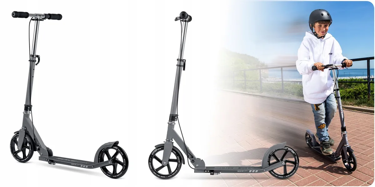 Klasszikus roller, SOKE City, szürke – 11. kép