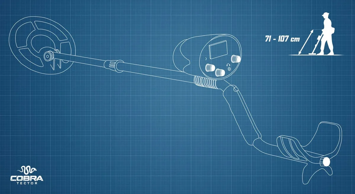 Fémdetektor, Cobra Tector CT-1066, 71-107 cm – 9. kép Fémdetektor, Cobra Tector CT-1066, 71-107 cm – 9. kép