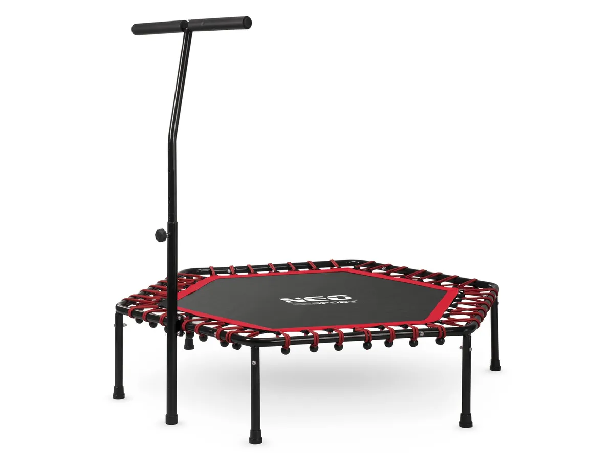 Fitnesz trambulin, Neo-Sport, fekete/piros – 10. kép
