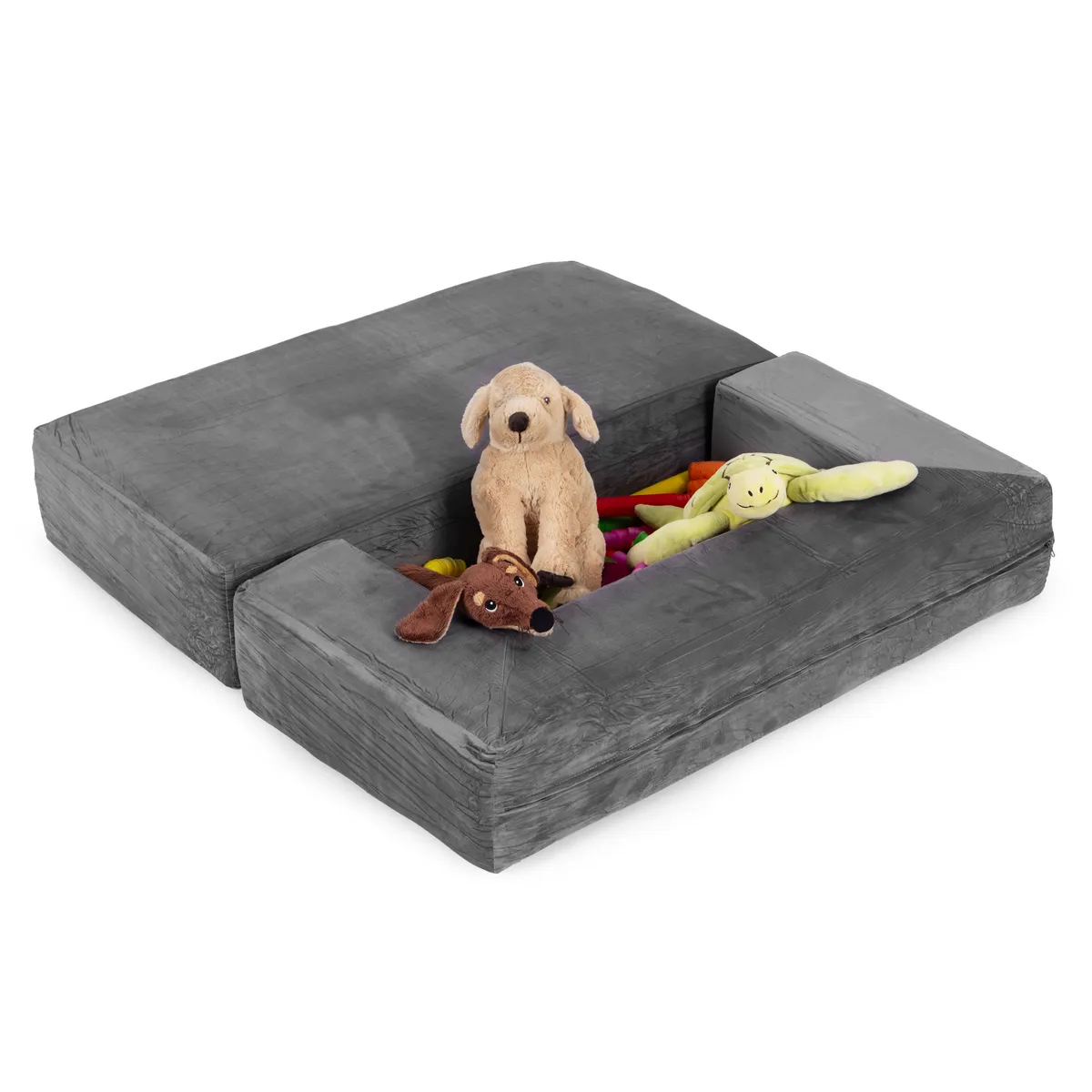 Gyerek moduláris fotel, ECOTOYS TMSRT-16-GY, szürke – 4. kép Gyerek moduláris fotel, ECOTOYS TMSRT-16-GY, szürke – 4. kép
