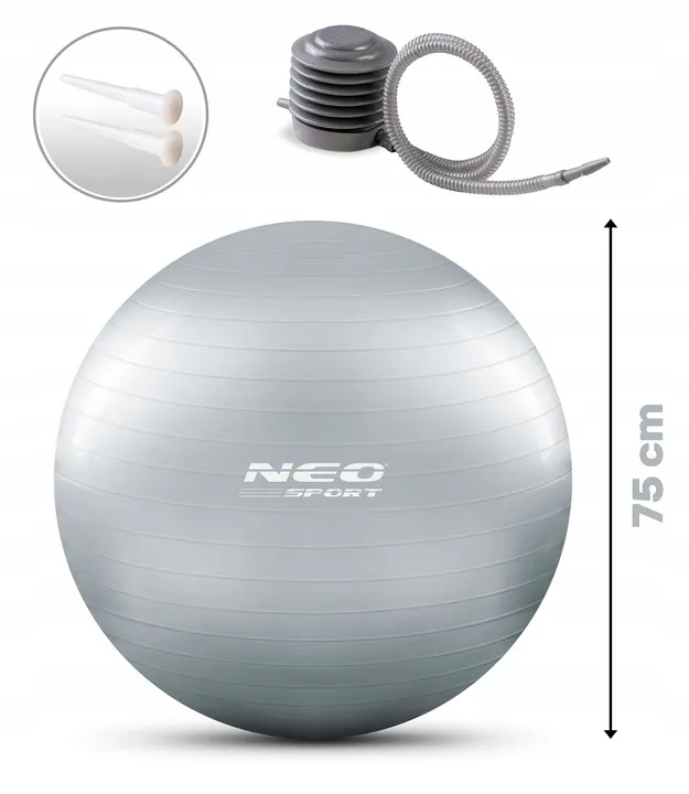 Fitnesz labda, Neo-Sport NS-952, ezüst – 6. kép Fitnesz labda, Neo-Sport NS-952, ezüst – 6. kép