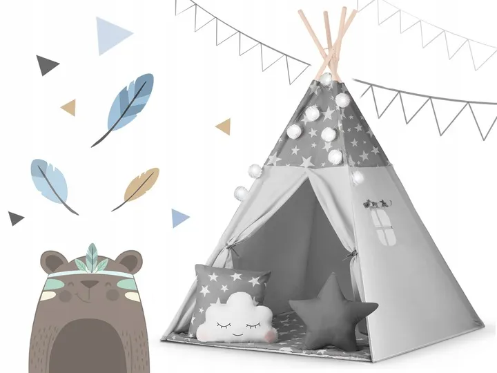 Gyereksátor, Nukido Tipi, fényfüzérrel – 12. kép