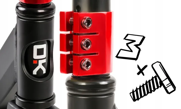 Kaszkadőr roller, SOKE PRO, piros – 4. kép