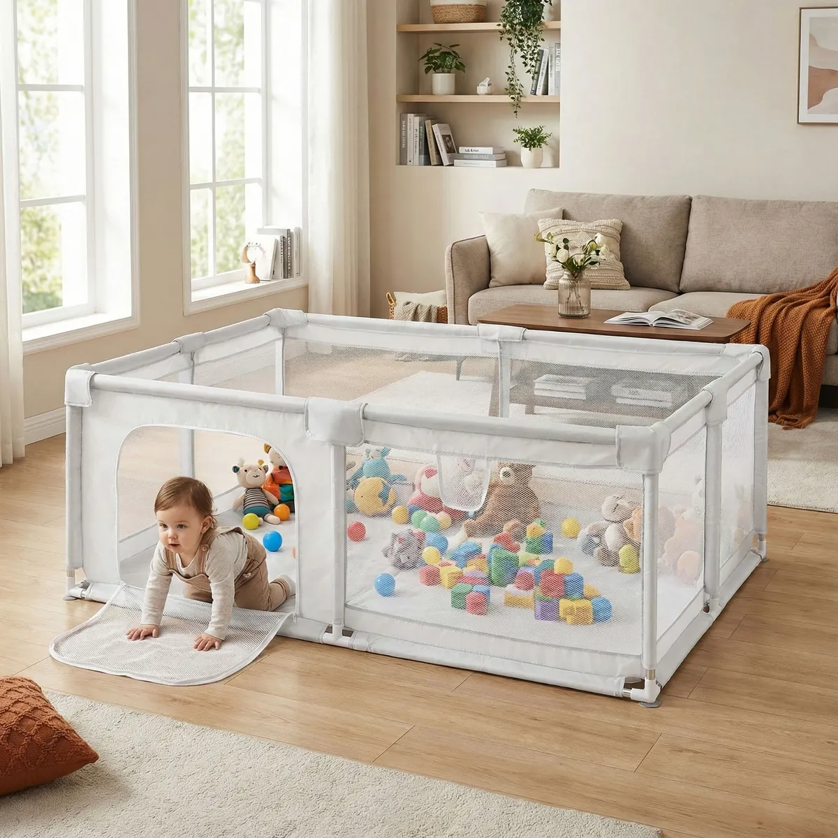 Babakarám, ECOTOYS PP008-2014, szürke – 2. kép Babakarám, ECOTOYS PP008-2014, szürke – 2. kép