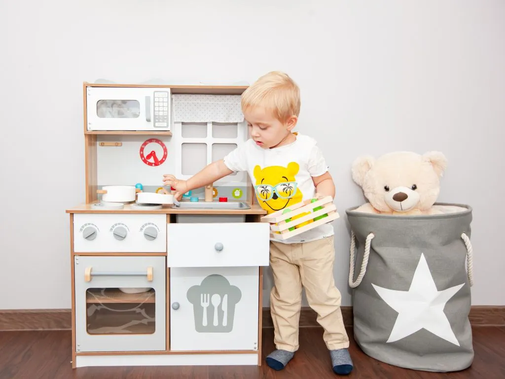 Játékkonyha, ECOTOYS 7253, fa – 2. kép Játékkonyha, ECOTOYS 7253, fa – 2. kép