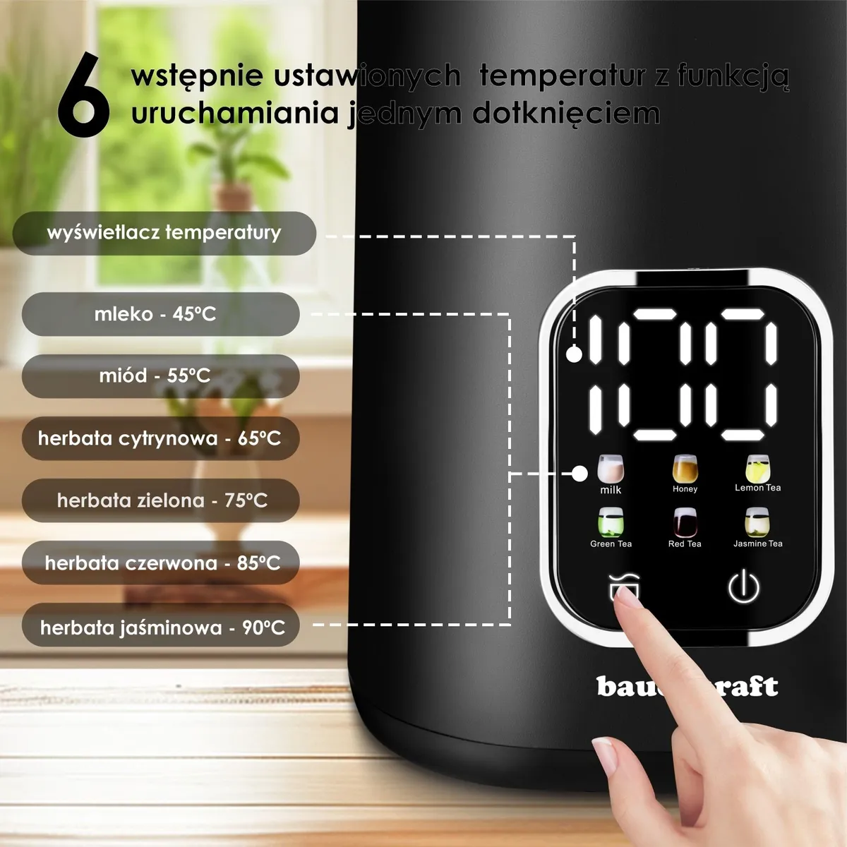 Vízforraló, Bauerkraft H-675, 1700 ml – 4. kép